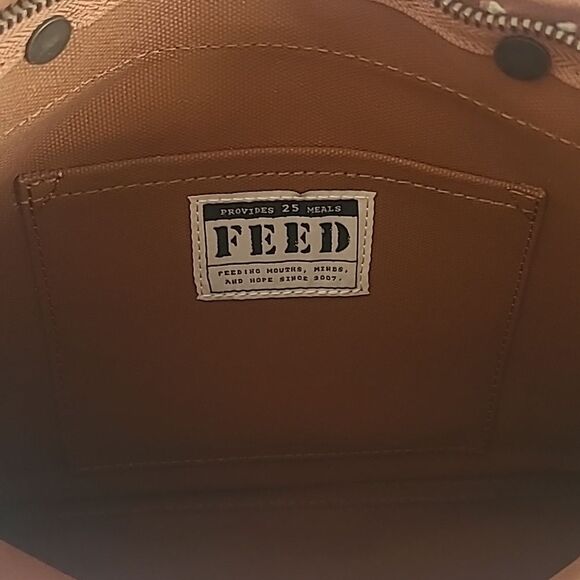 Feed Eleanor Canvas Eleanor Bag Ochre (Burnt Orange) Brown & Black - Picture 11 of 14